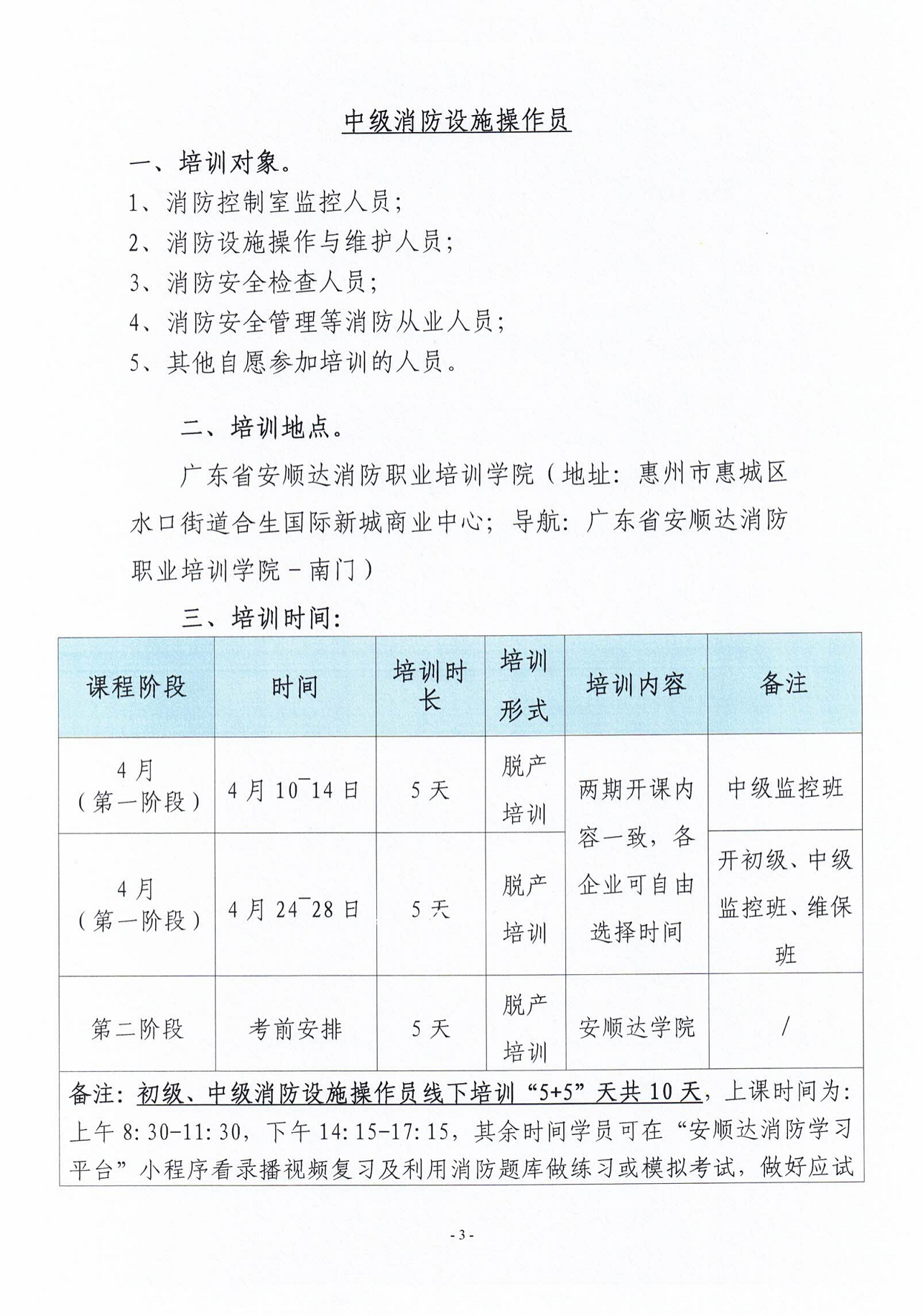 2023年4月关于举办消防安全责任人管理人、中级消防设施操作员培训的通知_02.png